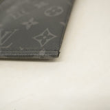 【5ic2849】ルイヴィトン シューズバッグ モノグラム・エクリプス ウッス ア スーリエ M44811 ブラック グレー【中古】メンズ