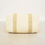 【5ic2853】エルメス ハンドバッグ カンヌPM キャンバス アイボリー シルバー金具【中古】レディース