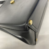 【5ic3075】サルヴァトーレフェラガモ ハンドバッグ ヴァラ レザー ブラック ゴールド金具【中古】レディース