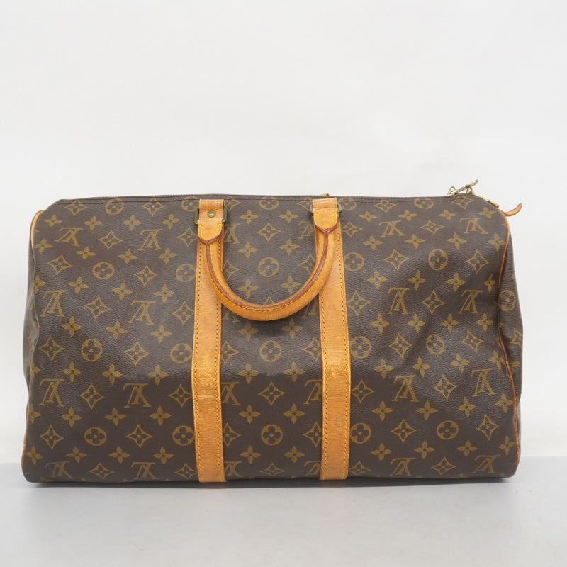 Louis Vuitton ボストンバッグ ブラウン 55サイズ ルイヴィトン モノグラム キーポル55 USA製 ブラウン M41424