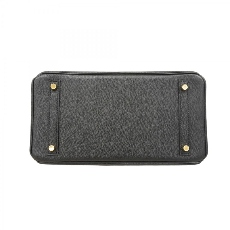 ★SALE【5ic3427-g-h】エルメス ハンドバッグ バーキン30 ヴォーエプソン ブラック ゴールド金具 X刻印【中古】レディース