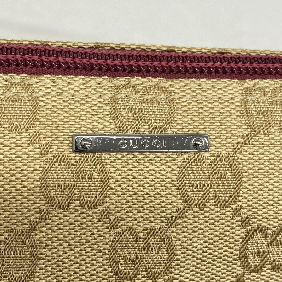 GUCCI グッチ アクセサリーポーチ GG キャンバス ベージュ 07198 5ic3442】グッチ ポーチ GGキャンバス 07198 キャンバス