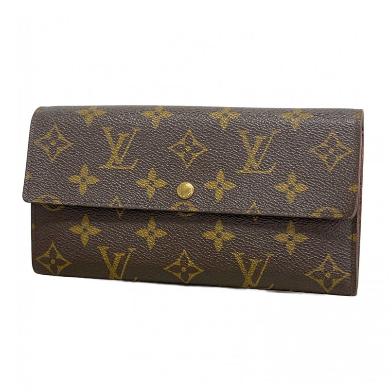 ルイヴィトン Louis Vuitton 長財布 ミニモノグラム ダークブラウン LOUIS VUITTON ルイヴィトン モノグラム Wホック財布 旧型
