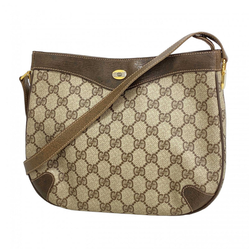 【希少】グッチ　ショルダーバッグ　GGスプリーム　ゴールド金具　PVC　レザー GUCCI グッチ 409487 スモール パドロック GGスプリーム