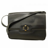 【5ic3627】グッチ ショルダーバッグ 001 110 0516 レザー ブラック ゴールド金具【中古】レディース