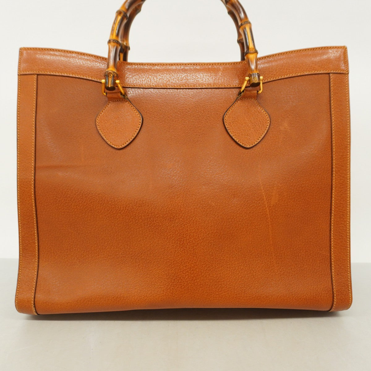 【5ic3628】グッチ ハンドバッグ バンブー 002 115 0259 ライトブラウン ゴールド金具【中古】レディース