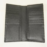 【5ic3629】グッチ 長財布 GGマーモント 428740 レザー ブラック ゴールド金具【中古】メンズ