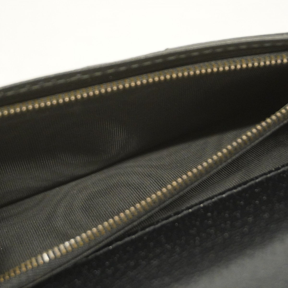【5ic3629】グッチ 長財布 GGマーモント 428740 レザー ブラック ゴールド金具【中古】メンズ