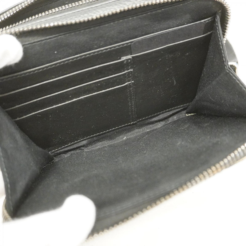 【5ic3650】クリスチャンディオール ショルダーバッグ オブリーク キャンバス ネイビー シルバー金具【中古】レディース