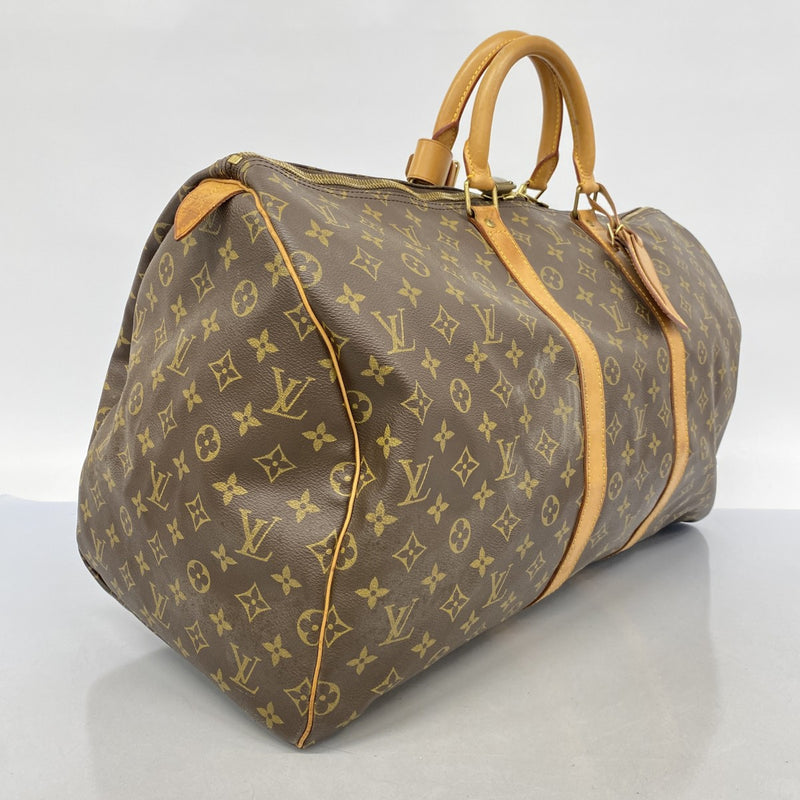 Louis Vuitton ボストンバッグ 大きめ ダークブラウン 5ic3716】ルイヴィトン ボストンバッグ モノグラム キーポル55