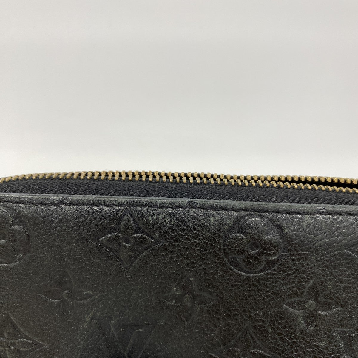【5ic3724】ルイヴィトン 長財布 モノグラム・アンプラント ポルトフォイユクレマンス M60171 ノワール【中古】レディース