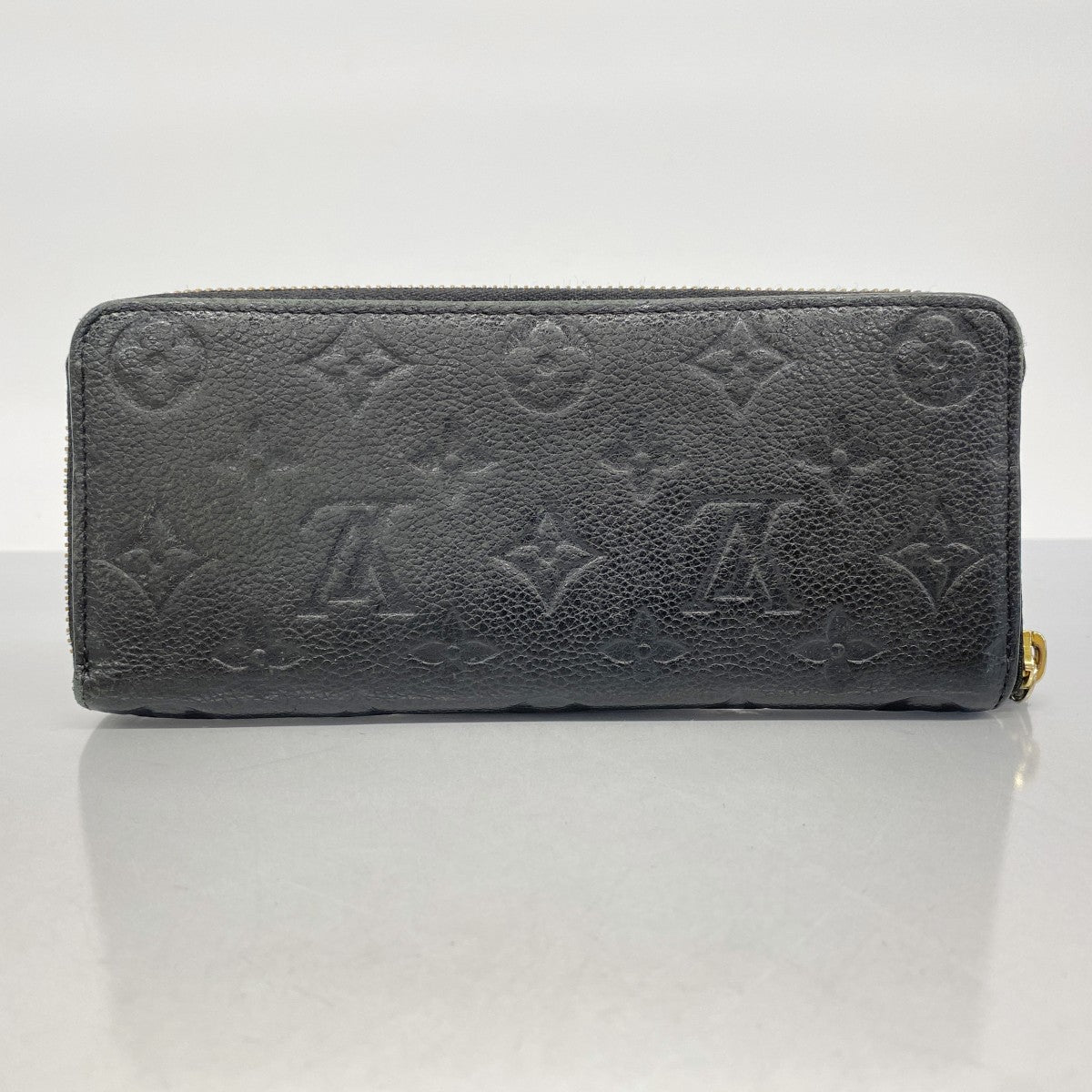 【5ic3724】ルイヴィトン 長財布 モノグラム・アンプラント ポルトフォイユクレマンス M60171 ノワール【中古】レディース