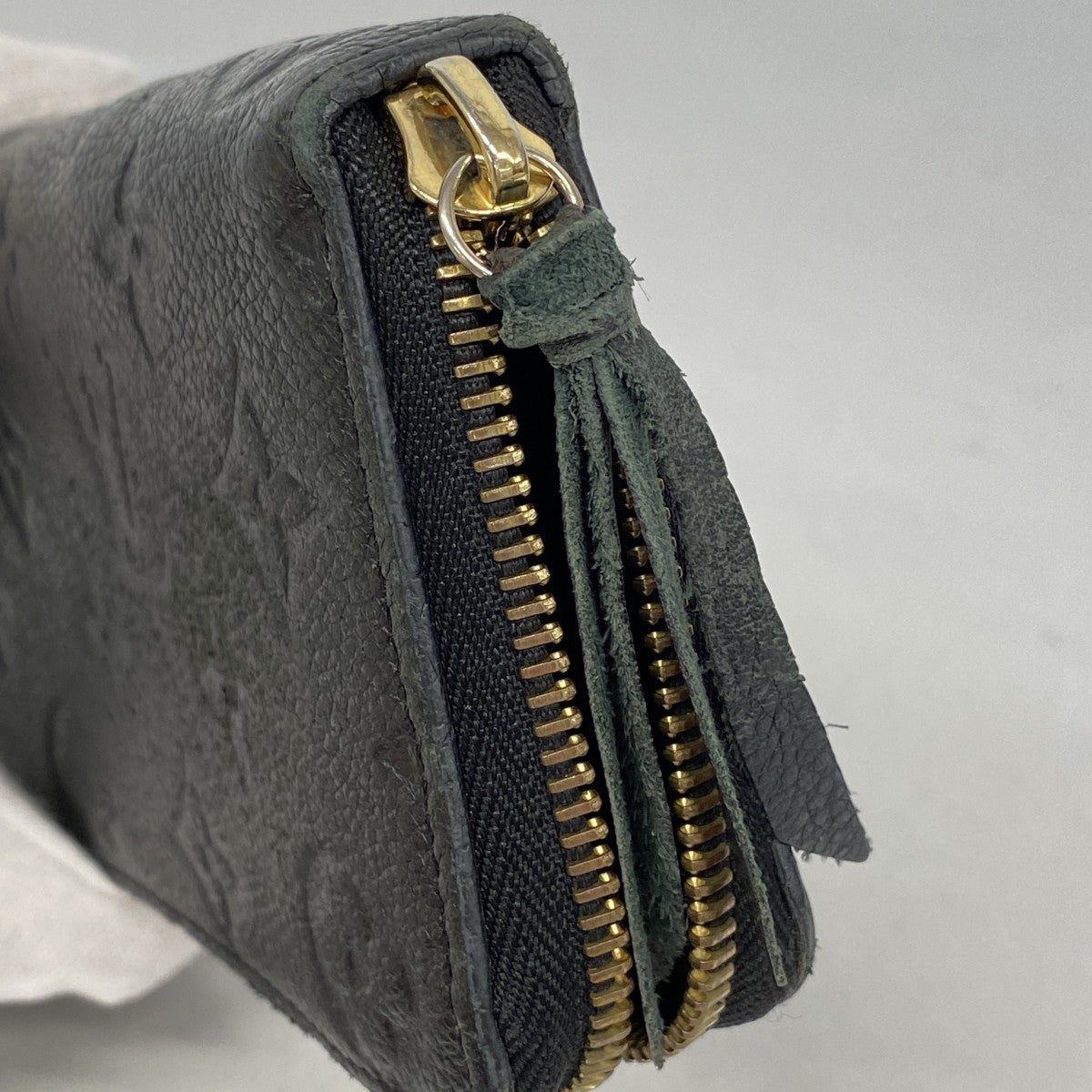 【5ic3724】ルイヴィトン 長財布 モノグラム・アンプラント ポルトフォイユクレマンス M60171 ノワール【中古】レディース