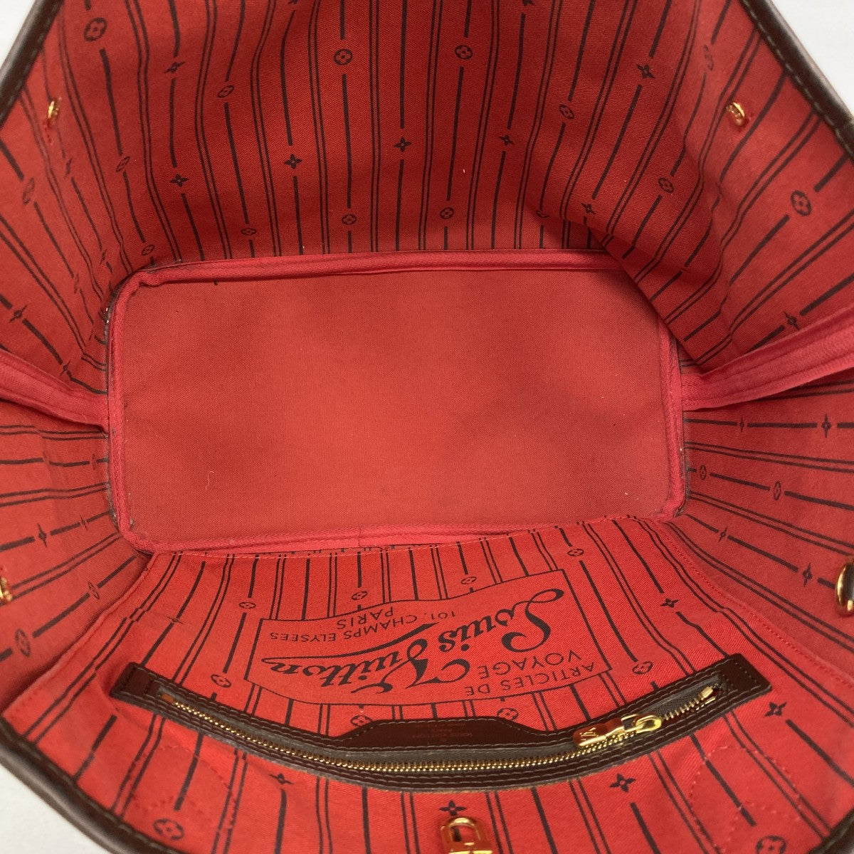 【5ic3734】ルイヴィトン トートバッグ ダミエ ネヴァーフルMM N51105 エベヌ【中古】レディース