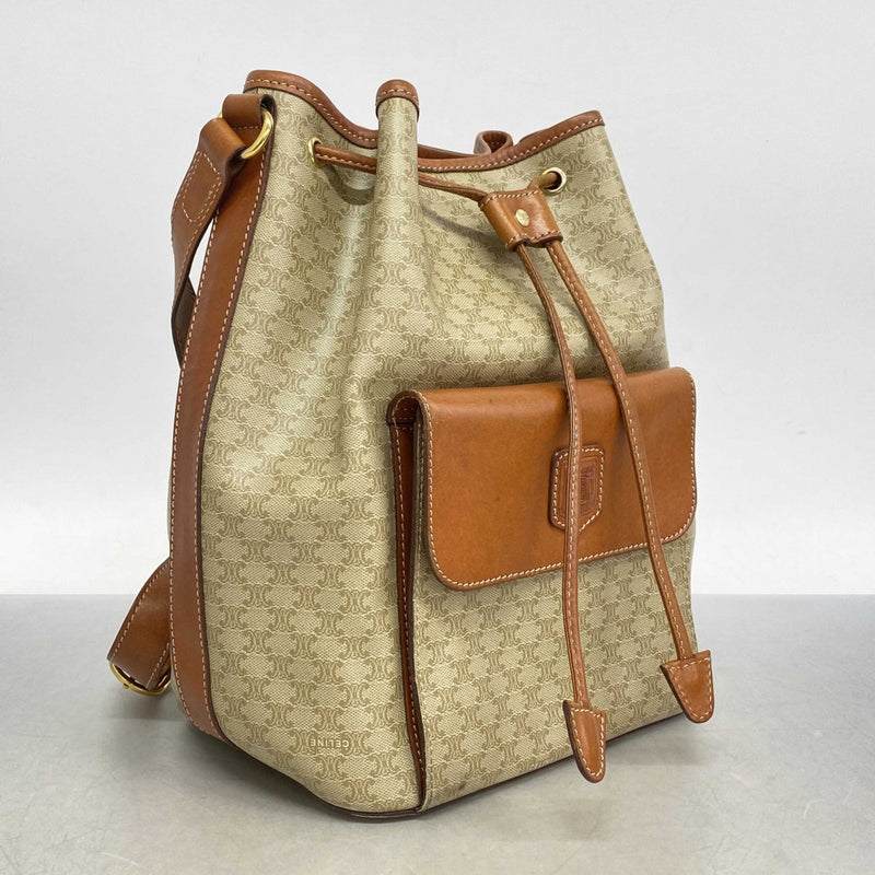 【入手困難】セリーヌ☆ショルダーバッグ マカダム トリオンフ PVC ベージュ CELINE 1点限定 セリーヌ ショルダーバッグ クロスボディ