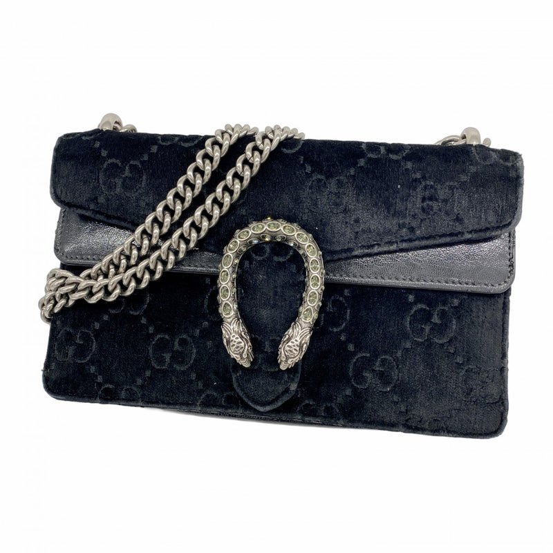 極美品　37　GUCCI　グッチ　デュオニソス　ベロア　チェーン　ミニ　パープル 極美品 37 GUCCI グッチ デュオニソス ベロア チェーン ミニ