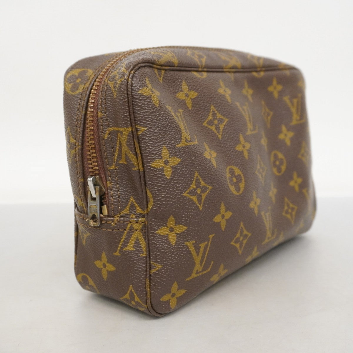 【美品】ルイヴィトン トゥルーストワレット23 モノグラム M47524 ポーチ ルイヴィトントゥルーストワレット 23 14145 ブラウン