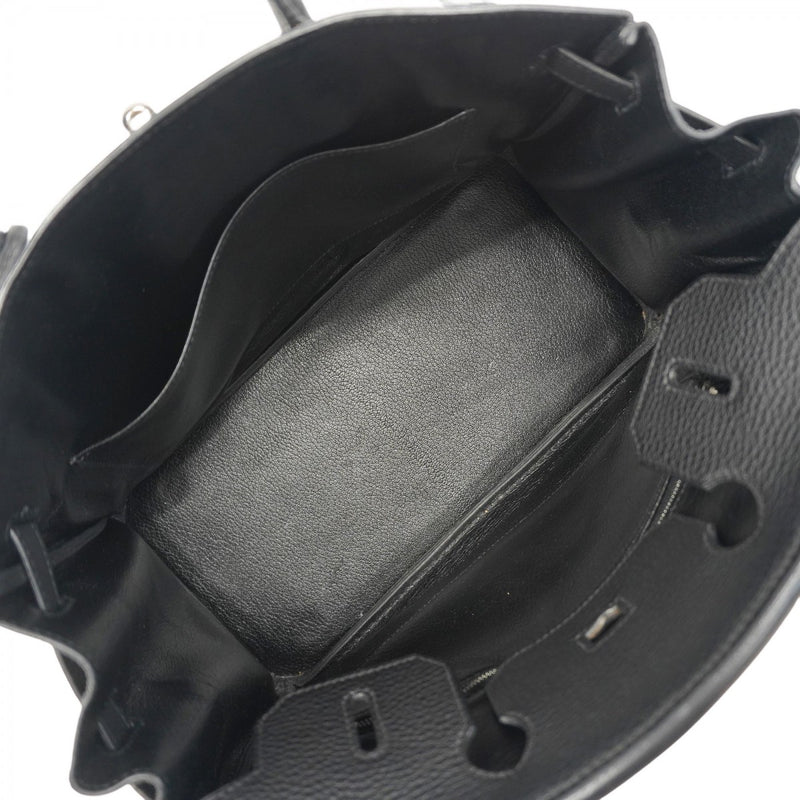 ★SALE【5id4162-g-h】エルメス ハンドバッグ バーキン30 トゴ ブラック シルバー金具 □H刻印【中古】レディース ☆SALE【5id4162-g-h】エルメス ハンドバッグ バーキン30 トゴ