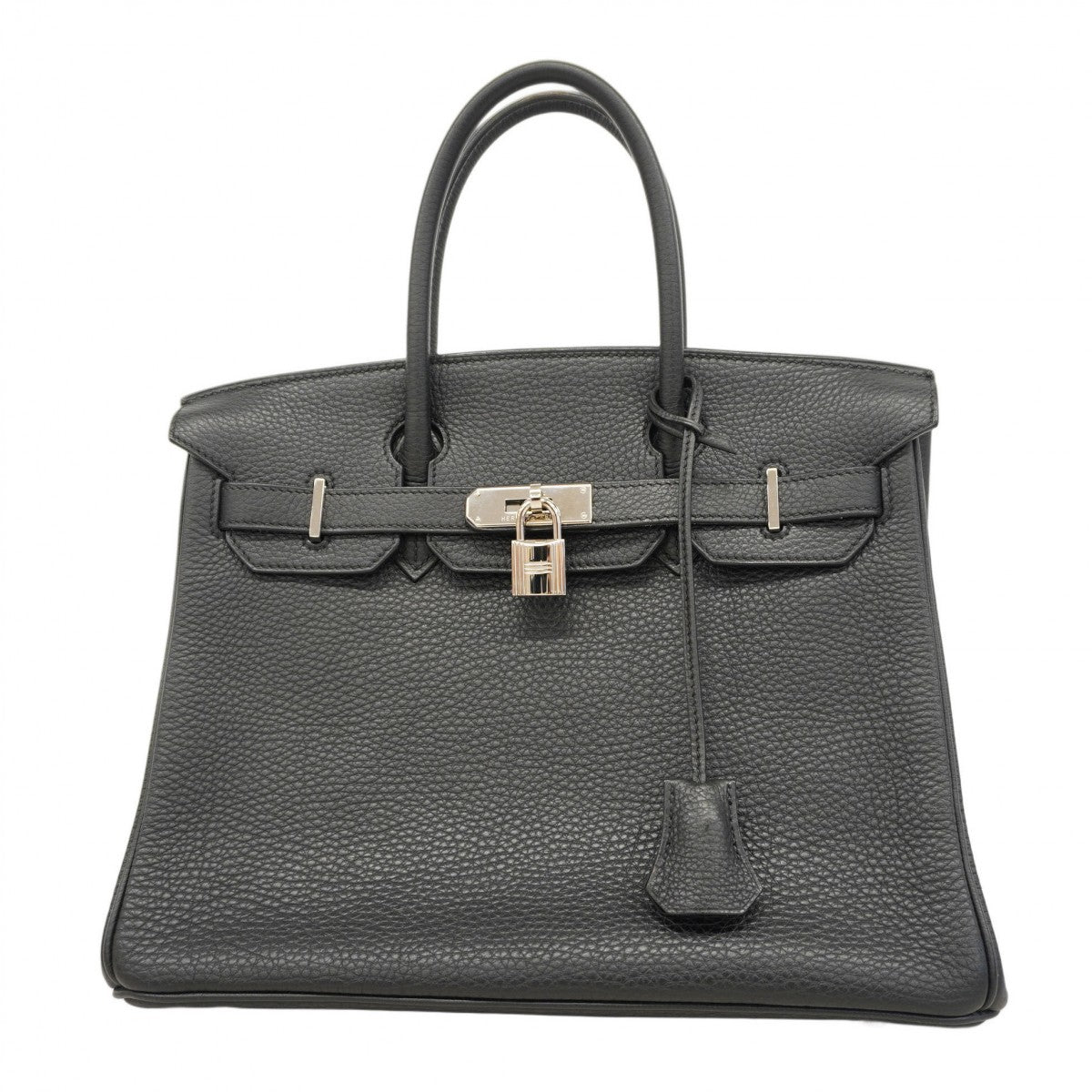 ★在庫処分★最終価格★SALE【5id4162-g-h】エルメス ハンドバッグ バーキン30 トゴ ブラック シルバー金具 □H刻印【中古】レディース