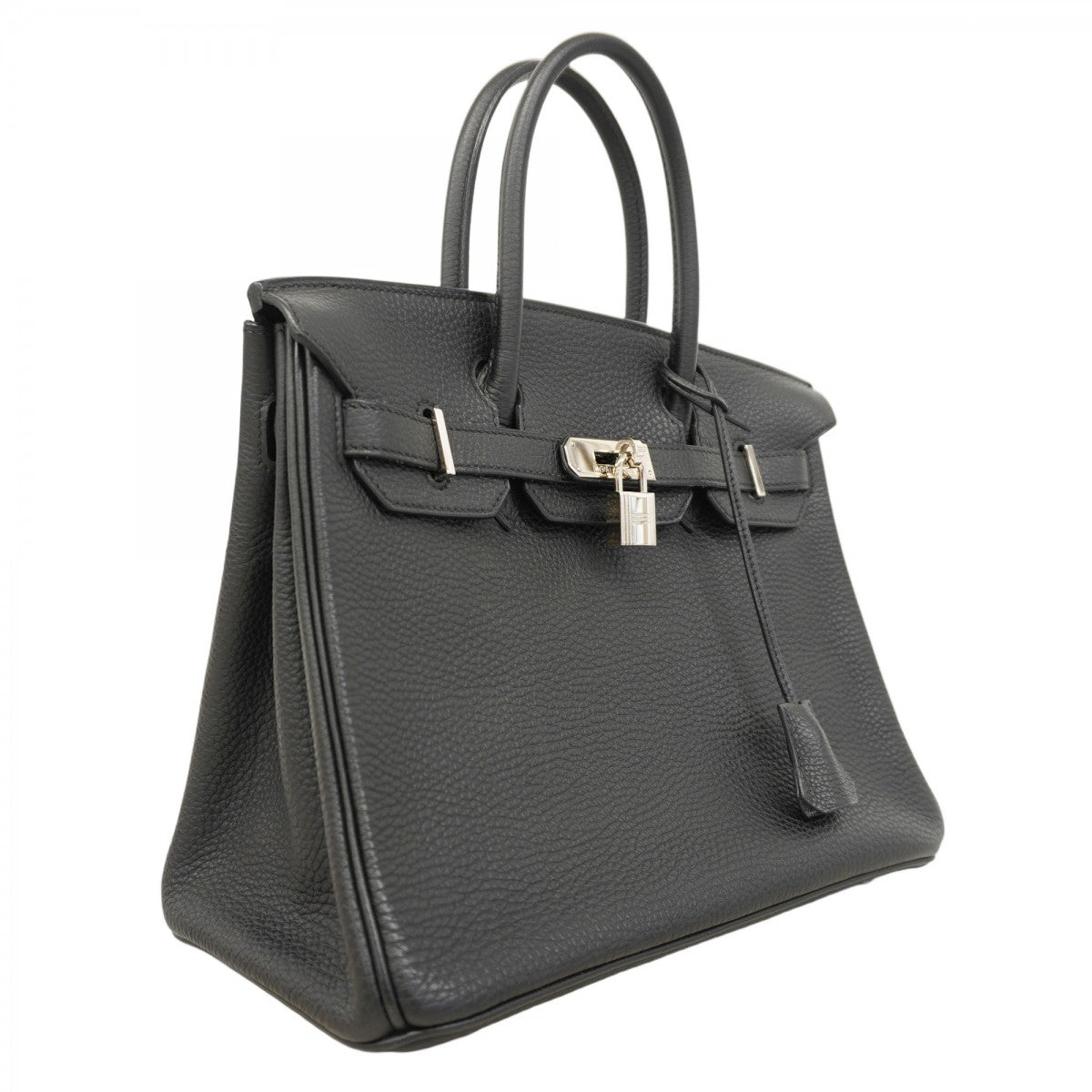 ★在庫処分★最終価格★SALE【5id4162-g-h】エルメス ハンドバッグ バーキン30 トゴ ブラック シルバー金具 □H刻印【中古】レディース