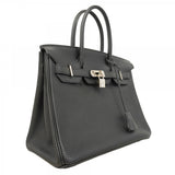 ★在庫処分★最終価格★SALE【5id4162-g-h】エルメス ハンドバッグ バーキン30 トゴ ブラック シルバー金具 □H刻印【中古】レディース