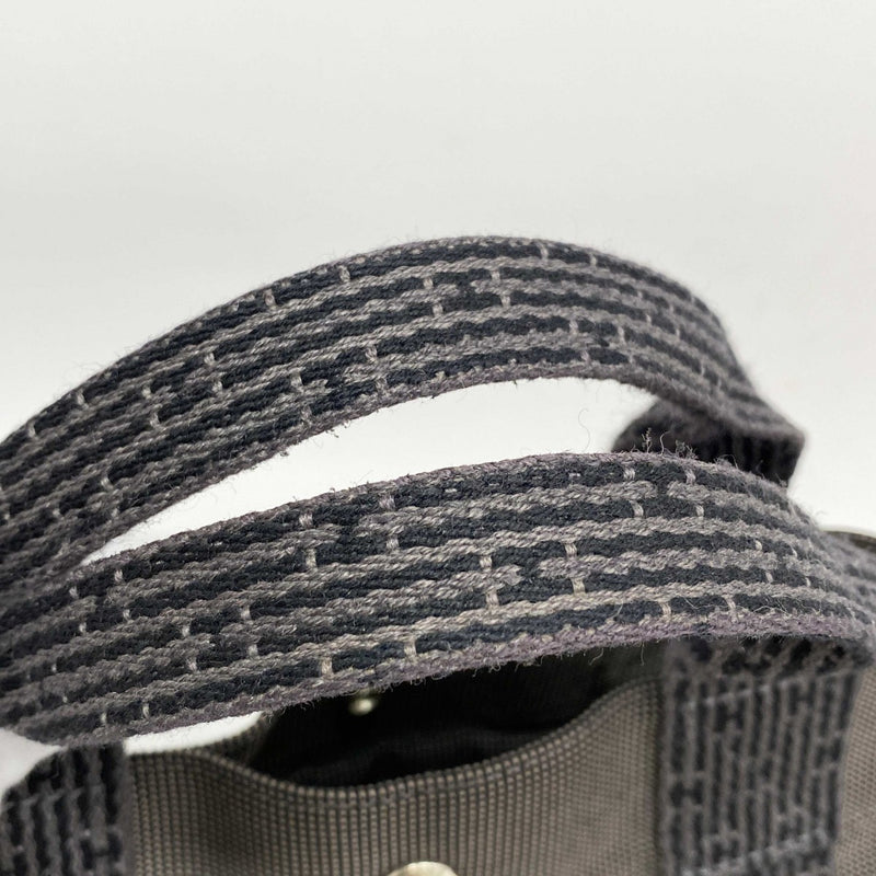 エルメス　グレー ストライプ トートバッグ HERMES エルメス トートバッグ ガーデンパーティPM トワル