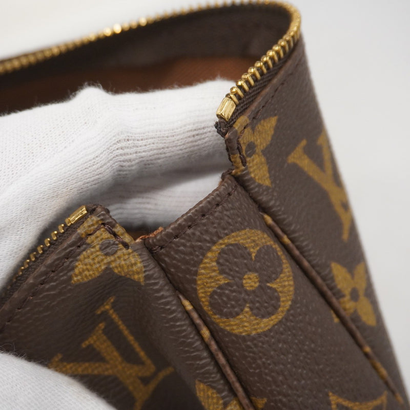 Louis Vuitton ブラウンレザーポーチ 中古・古着通販】LOUIS VUITTON (ルイ ヴィトン) ポーチ