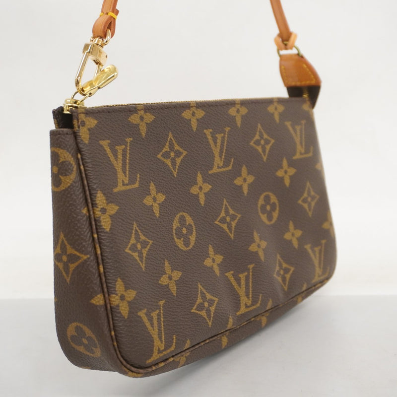 【早い者勝ち⭐正規品】Louis Vuitton ブラウンレザーポーチ ルイヴィトン モノグラム ポーチ PVC レザー ブラウン - メルカリ