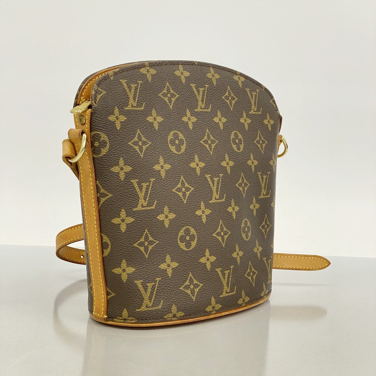 【5id4323-h】ルイヴィトン ショルダーバッグ モノグラム ドルーオ M51290 ブラウン【中古】レディース