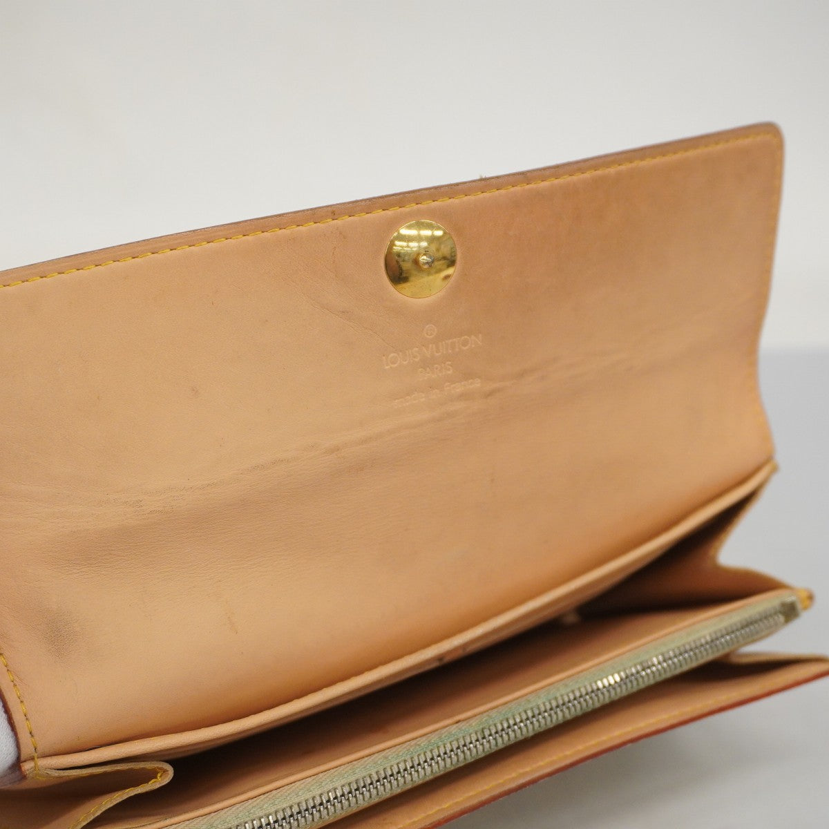 【5id4355】ルイヴィトン 長財布 モノグラム・マルチカラー ポルトフォイユサラ M93532 ブロン【中古】レディース