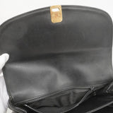 【5id4364】セリーヌ ショルダーバッグ マカダム キャンバス ブラック ゴールド金具【中古】レディース