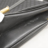 【5id4364】セリーヌ ショルダーバッグ マカダム キャンバス ブラック ゴールド金具【中古】レディース