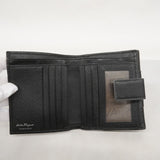 ★在庫処分★SALE【5id4410】サルヴァトーレフェラガモ 財布 レザー ブラック シルバー金具【中古】レディース