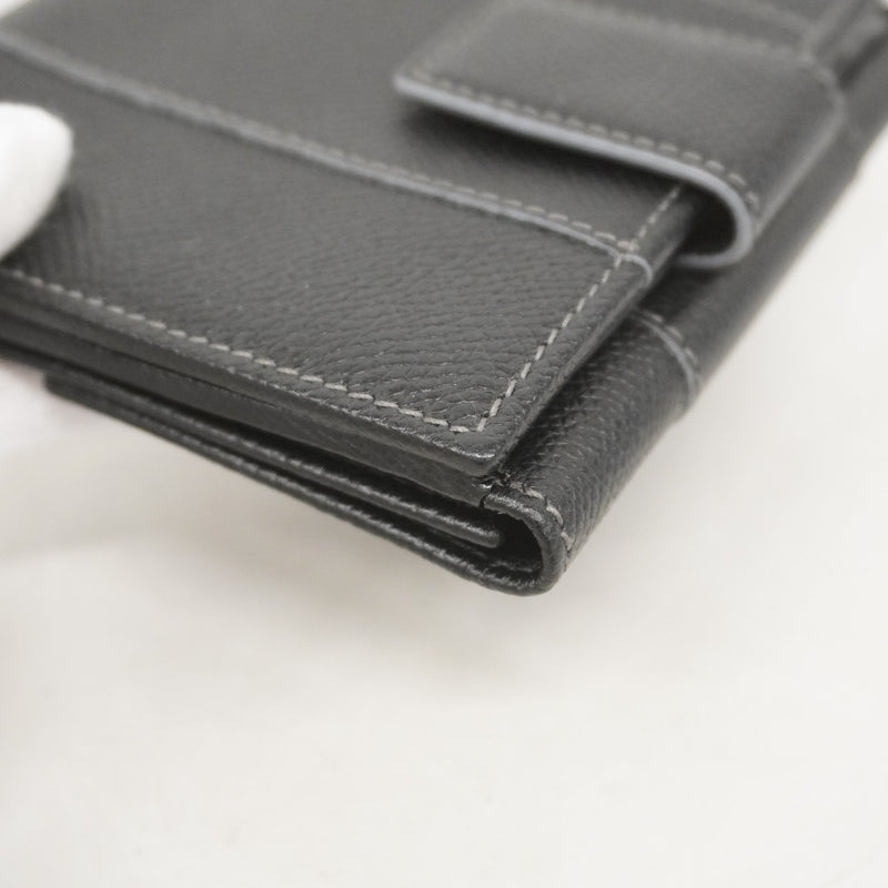 ★在庫処分★SALE【5id4410】サルヴァトーレフェラガモ 財布 レザー ブラック シルバー金具【中古】レディース