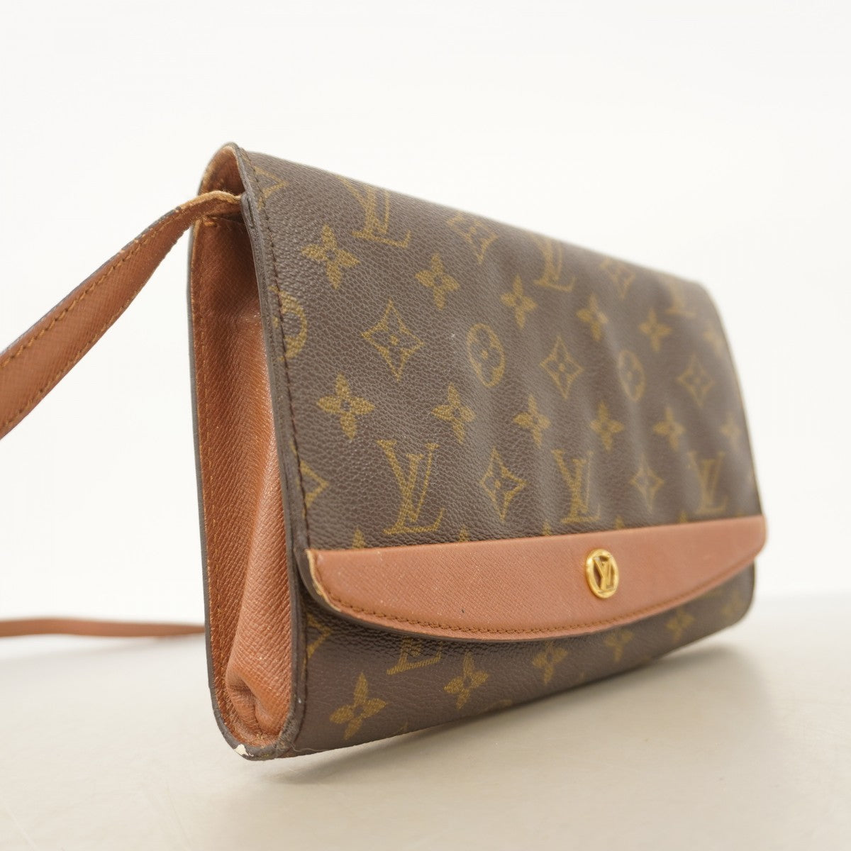 【5id4439】ルイヴィトン ショルダーバッグ モノグラム ボルドー24 M51798 ブラウン【中古】レディース