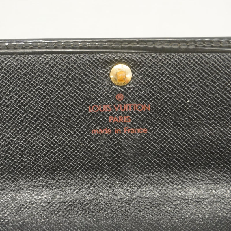 【5id4442】ルイヴィトン 長財布 エピ ポルトフォイユサラ M63742 ノワール【中古】レディース