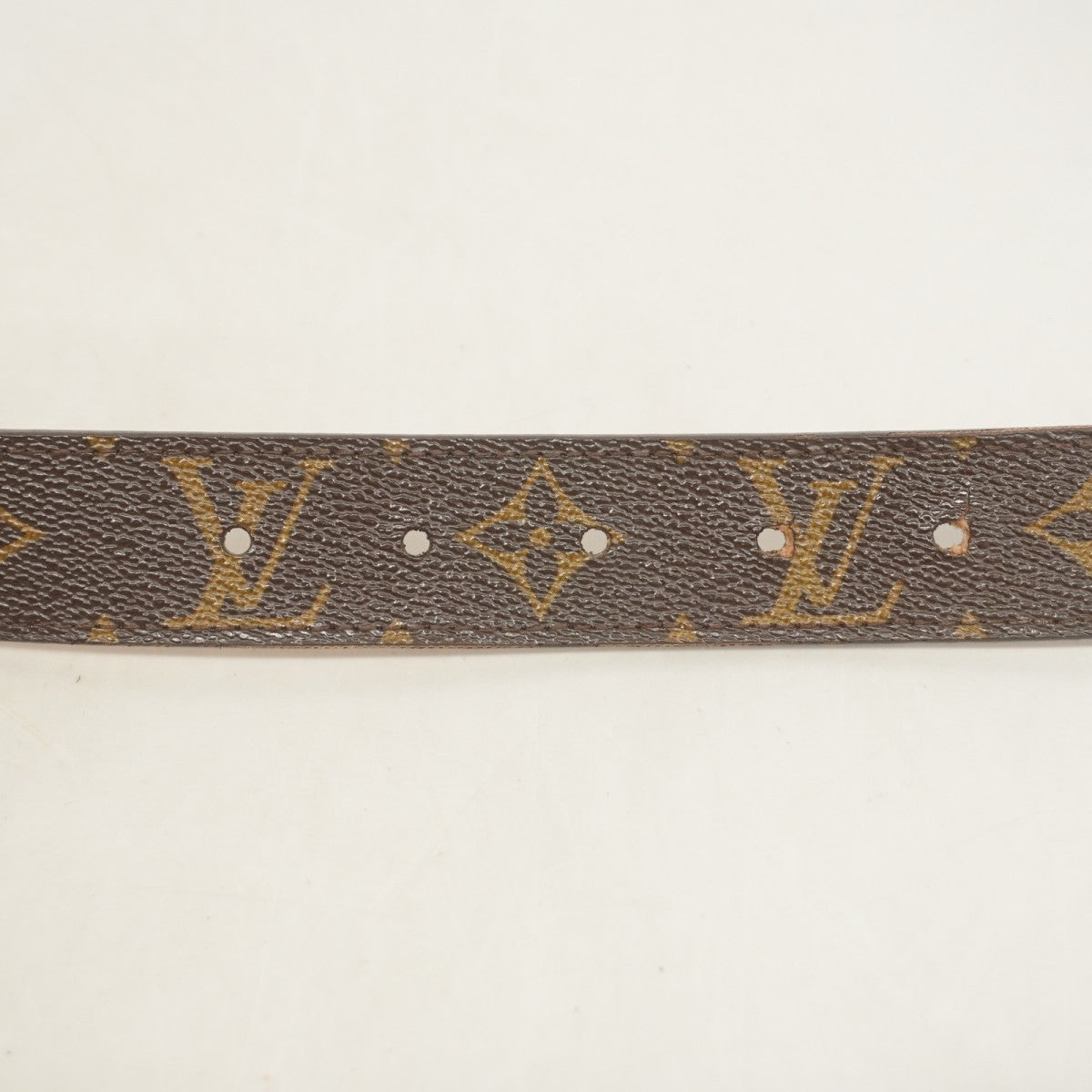 【5id4444】ルイヴィトン ベルト モノグラム サンチュールオヴァール M9842 ブラウン【中古】メンズ
