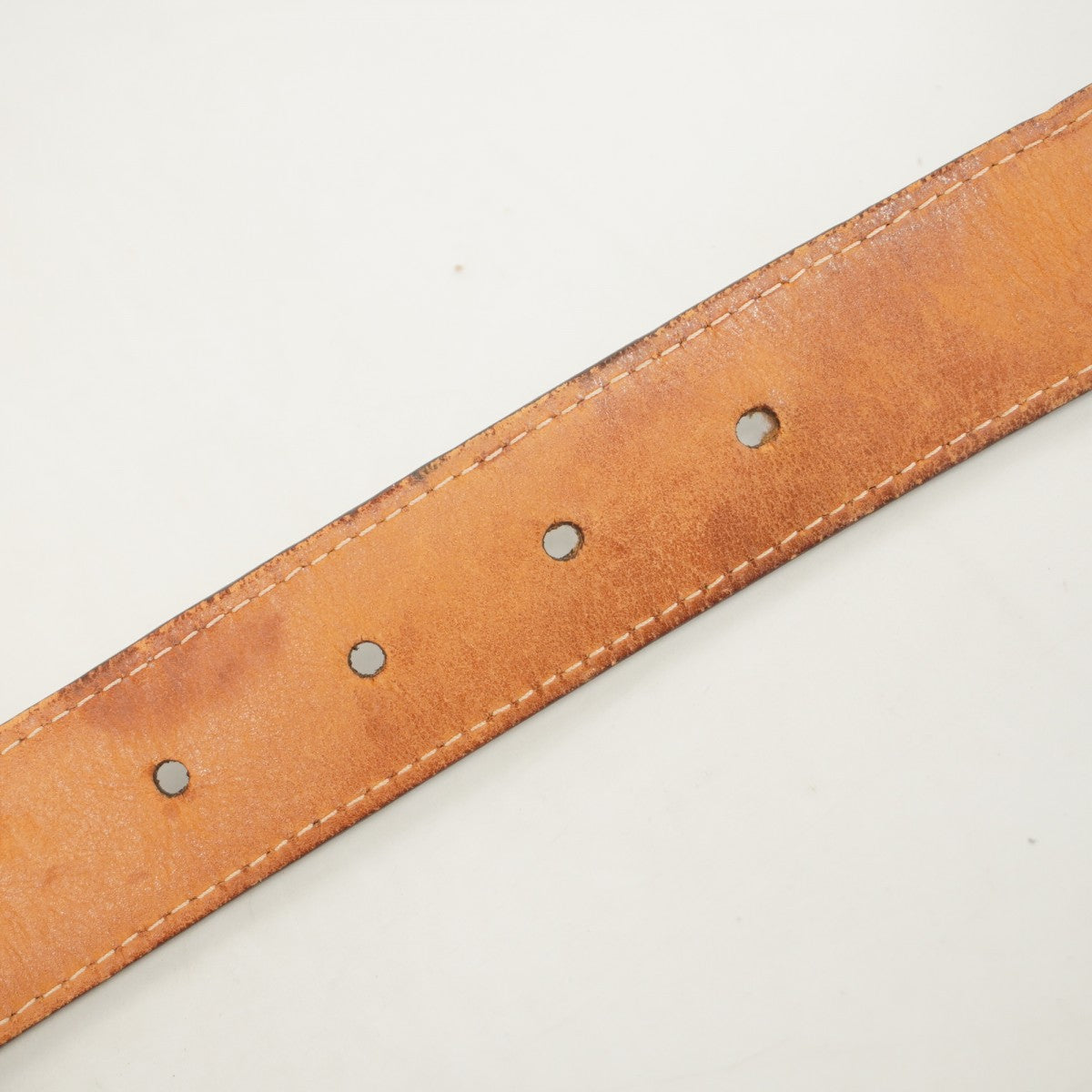 【5id4444】ルイヴィトン ベルト モノグラム サンチュールオヴァール M9842 ブラウン【中古】メンズ