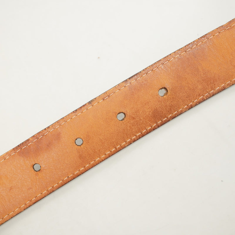 【5id4444】ルイヴィトン ベルト モノグラム サンチュールオヴァール M9842 ブラウン【中古】メンズ