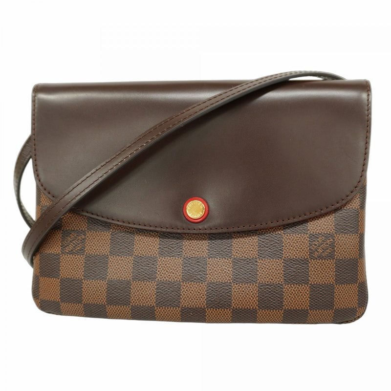 【5id4549】ルイヴィトン ショルダーバッグ ダミエ トワイス N48259 エベヌ【中古】レディース