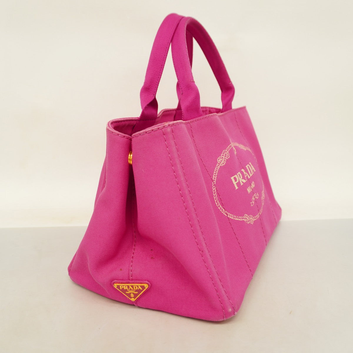 【美品】プラダ ハンドバッグ ショルダーバッグ 2way ピンク カナパ プラダ カナパ キャンバス 2WAYハンドバッグ ピンク 1BG439