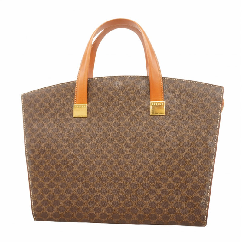 AMY05 セリーヌ 極美品 マカダム ハンドバッグ バケツ型 ゴールド金具 CELINE 未使用保管品 セリーヌ マカダム ブラゾン トリオンフ 柄