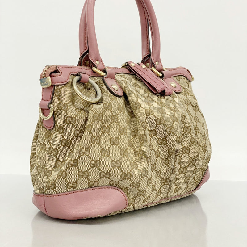 【美品】グッチ トートバッグ ブラウン スーキー キャンバス GG柄 レディース GUCCI グッチ ショルダーバッグ ハンドバッグ スーキー GG