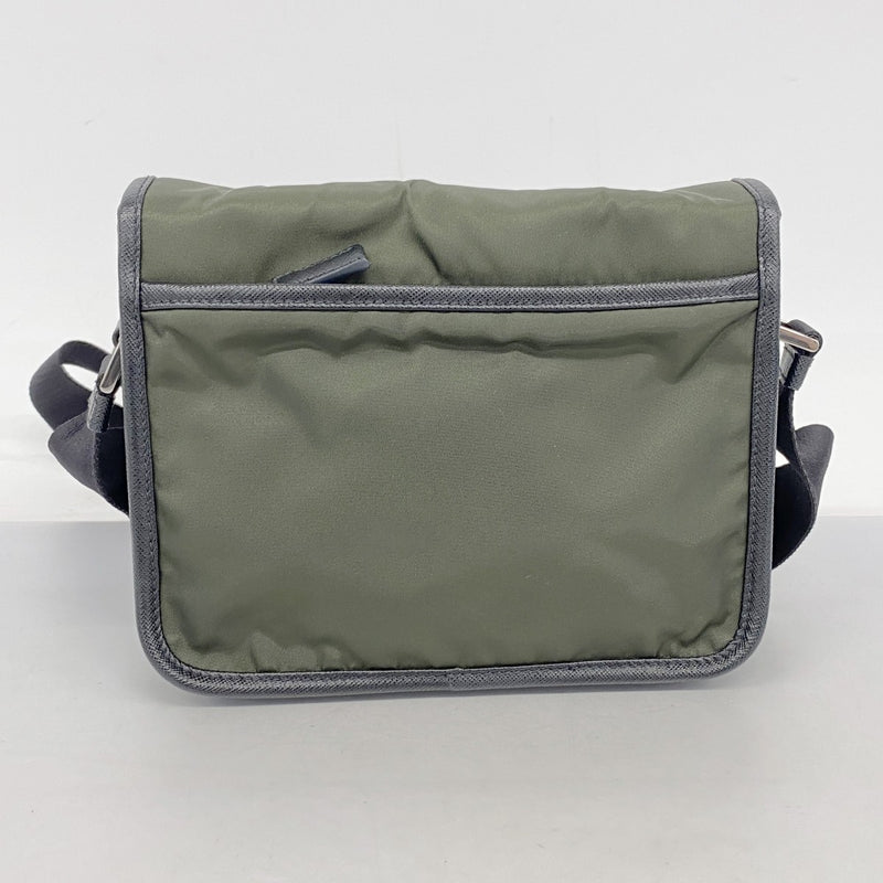 ☆SALE【5id4758-h】プラダ ショルダーバッグ ナイロン グリーン