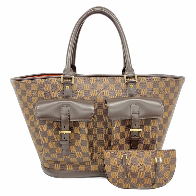 【美品】Louis Vuitton ダミエ トートバッグ 5id4790-h】ルイヴィトン トートバッグ ダミエ マノクスGM