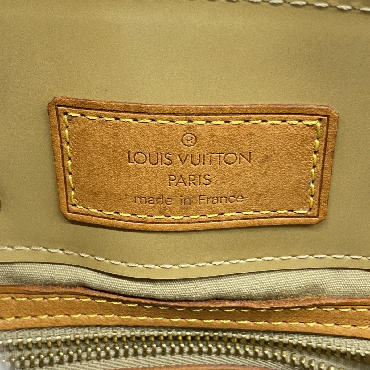 【美品】ルイヴィトンのバッグ　ヴェルニ　リードpm ベージュ LOUIS VUITTON ルイヴィトン ヴェルニ ハンドバッグ リードPM