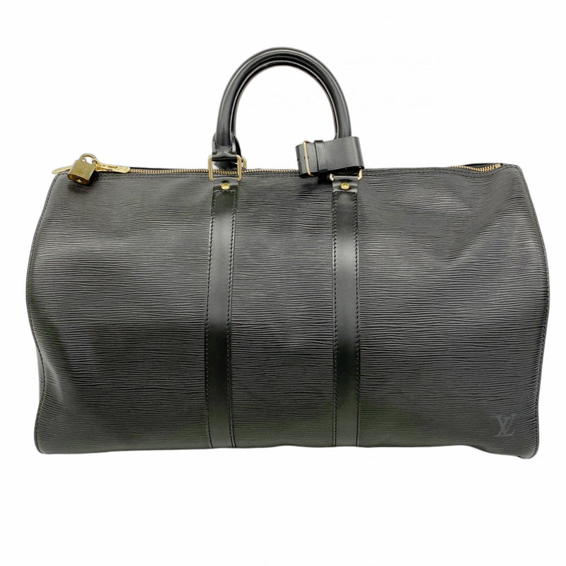美品 Louis Vuitton エピ キーポル50 ボストンバッグ ブラック LOUIS VUITTON/ルイヴィトン】〈keepall50/キーポル50〉男らしい
