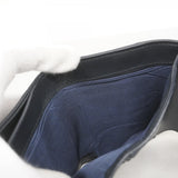 ★SALE【5id5033】クリスチャンディオール 三つ折り財布 トロッター キャンバス ネイビー ゴールド金具【中古】レディース