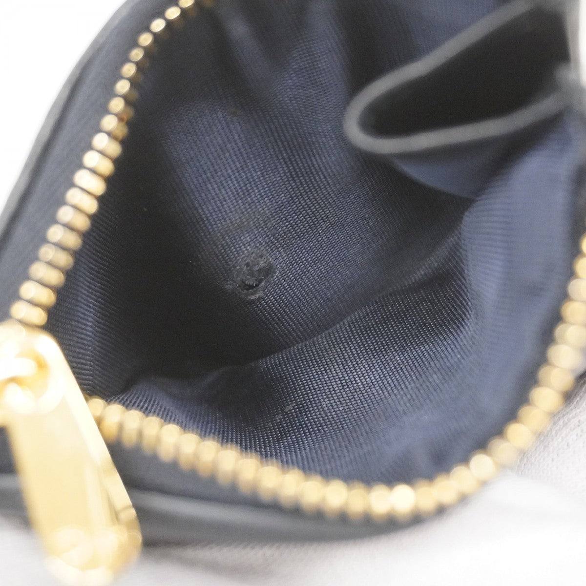 ★SALE【5id5033】クリスチャンディオール 三つ折り財布 トロッター キャンバス ネイビー ゴールド金具【中古】レディース