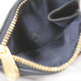 ★SALE【5id5033】クリスチャンディオール 三つ折り財布 トロッター キャンバス ネイビー ゴールド金具【中古】レディース